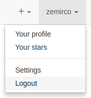 logout screenshot