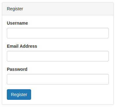 register form